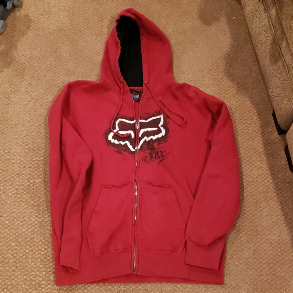 Fox zip up hoodie